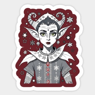 Xmas Elf Sticker